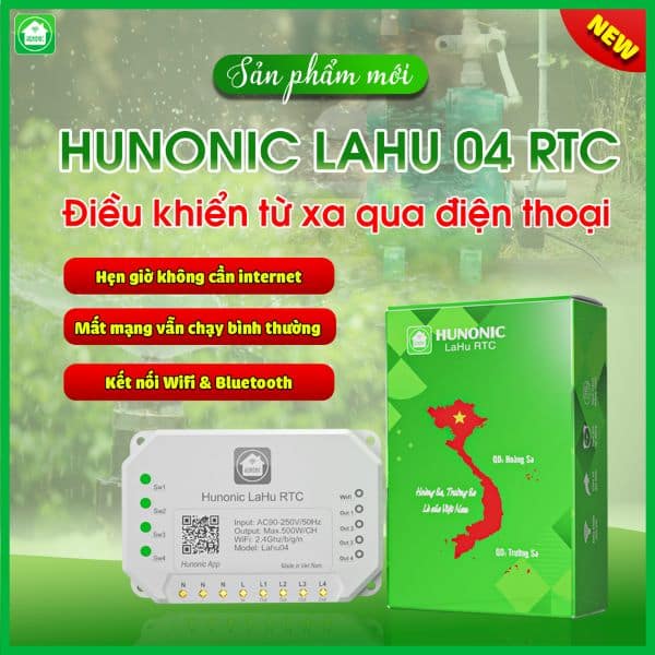 Công Tắc Thông Minh Hunonic Lahu RTC Tích Hợp IC Thời Gian Thực